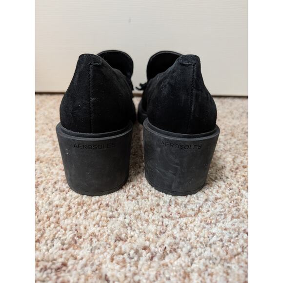 AEROSOLES GIBES Black Suede, tasseled Loafer/Women's Dress Shoes/pumps; size 8 - Picture 7 of 13